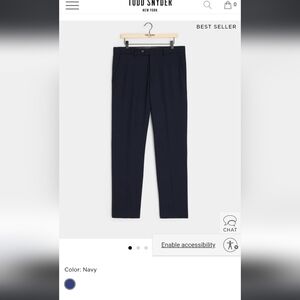 Todd Snyder Navy Blue Dress Pants 33 X 32. Matches Jacket Posted Separately